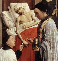 Detail of Roger van der Weyden The Seven Sacraments, Rogier van der Weyden
